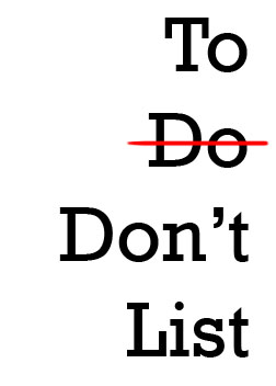 Image result for the don'ts list